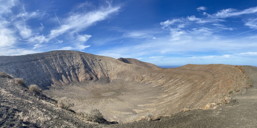 Voyage, Lanzarote, volcan Caldera Blanca