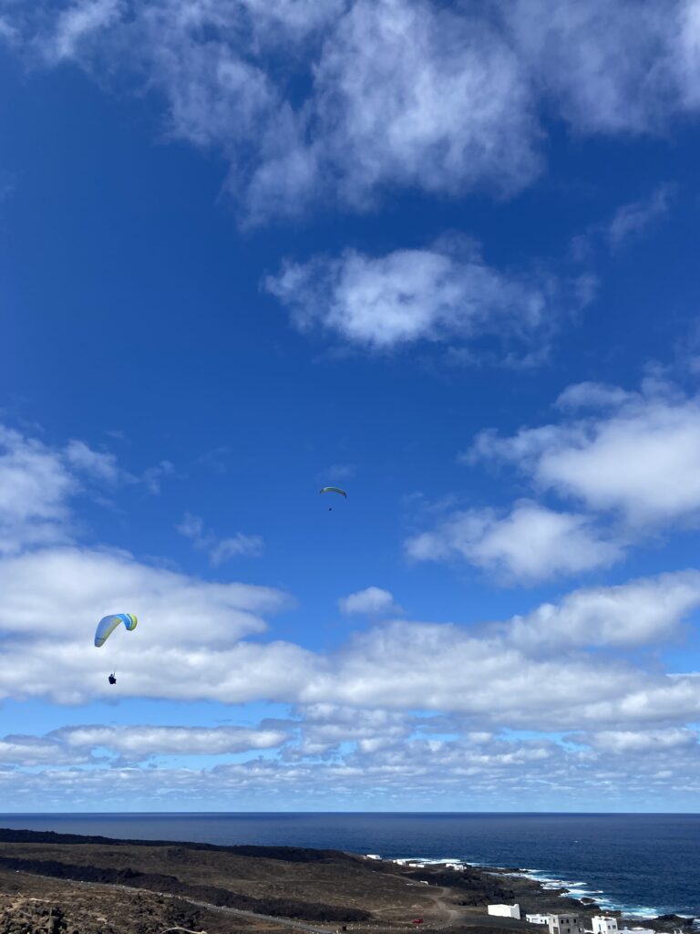 Voyage, Lanzarote, Activité parapente 2