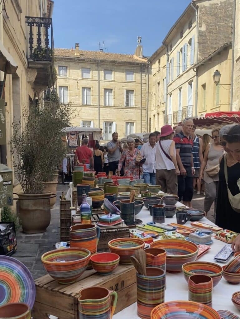 Voyage, France, Gard, Marché Uzes