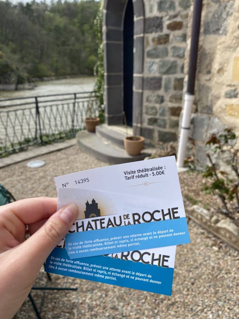 Château de la roche, billets pour visiter