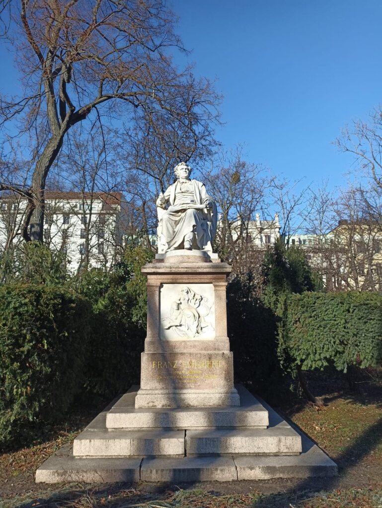 Statue du compositeur Franz Schubert