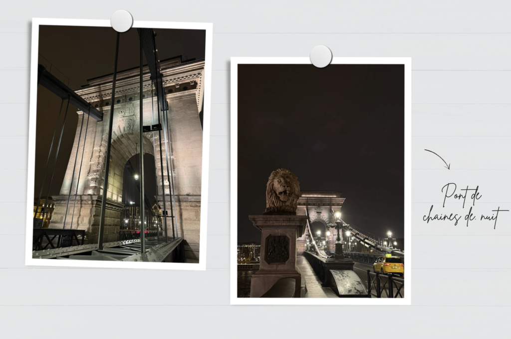 Pont de chaines de nuit budapest