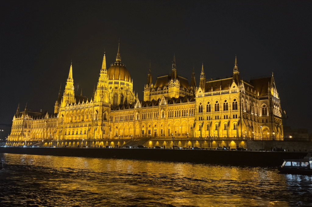 Parlement Hongrois de nuit, Croisière